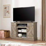 American retro TV Stand Farmhouse Classic Media TV Stand Antique Entertainment for TV up to 50" with W2275P210013