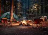 Grill Swing Campfire Grill Stand with Iron Grill Grate, Collapsible Campfire Cooking Rack with Hooks 05998079