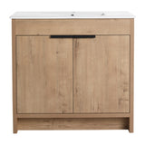 ZNTS 36" Freestanding Bathroom Vanity & 2 Soft-Close Cabinet Doors ,Only Vanity without W999113510