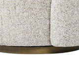 Duo 31.5" RAF One-Arm Swivel Accent Chair, Multi-Greige Beige Chenille B2719P238281