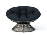 40" Ergonomic Wicker Papasan Chair with Cloud Thick Density Fabric Cushion,3-proof Cover,High N723P224372D