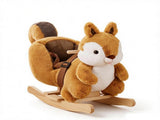 Squirrel Rocking Horse for Toddlers 13 Years, Baby Rocker with Sounds, Seat Belt and Rocking 50326376