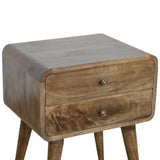 Curved Classic Grey Washed Bedside B182P166523