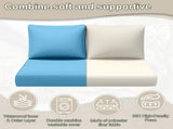 Outdoor Loveseat Cushion Set, 48 x 24 inch, Water Repellent Patio Furniture Cushions Replacement 18354222