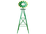 8FT Weather Resistant Yard Garden Windmill Green 92608943