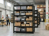 6-Tier Metal Storage Rack, 82"H Garage Shelving, Adjustable Shelves & Reinforced Double-Layer 41068774