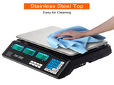 ACS-30 40kg/5g Digital Price Computing Scale for Vegetable US Plug Silver & Black 67654270