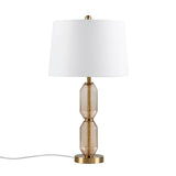 Faceted Brown Glass Table Lamp B035P264526