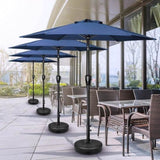 ZNTS Simple Deluxe 7.5' Patio Outdoor Table Market Yard Umbrella with Push Button Tilt/Crank, 6 Sturdy 91717536