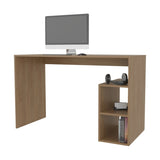 ZNTS Natural Oak Computer Desk with Open Storage and Open Shelf B062P290242