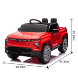24V Kids Ride on Car W/Parents Control,Licensed Chevrolet Silverado,Four-wheel suspension,LED W1578P202309