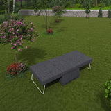 Folding Ottoman Bed with Adjustable Backrest, Modern Futon Couch, Convertible Chair into Sofa Bed W1935P256906