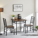 Kitchen Dining Room Table, Iron Wood Square Table for Kitchen Dining Room Furniture W2167131141