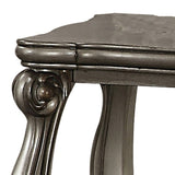 Antique Platinum End Table with Bottom Shelf B062P189091