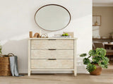 3-Drawer Storage Cabinet, Classic American Style Storage Organizer for Bedroom, Living 97297013