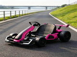 Pink 24V Electric Go Kart, 7.5 MPH, Adjustable Seat, Safe Slow Start for Kids 87915791