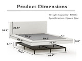 AirFrame Upholstered Bed Frame, a low-profile, cloud-style bed frame featuring an upholstered W1162P549498