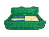 27"x17"x12" Plastic Storage Chest, Green, 1 Pack 84342429