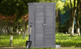 ZNTS TOPMAXen Garden Shed 3-tier Patio Storage Cabinet Outdoor Organizeren Lockers with Fir WF285327AAE