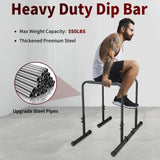 ZNTS Power Tower Dip Station Pull Up Bar Stand Adjustable Height Heavy Duty Multi-Function Fitness 27811779