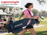 14-Way Golf Cart Bag - 6 Zippered PocketsCooler Pocket, Waterproof Zippers, Navy Red 03534336