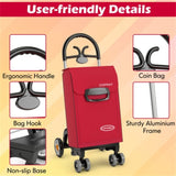 Red Folding Shopping Cart 14840092