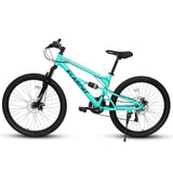 A26207 26 Inch Steel Frame Shock Fork Plus Shock Absorber 21-speed Unisex Mountain Bike W709P285163