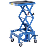 Hydraulic Motorcycle Scissor Jack Lift 300lbs Foot Step Wheels for Dirt Bikes 76130904