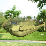 ZNTS Camping Hammock, Portable Double Hammock with Net,600lbs Load 2 Persons Hammock w/Mosquito Net 23289829