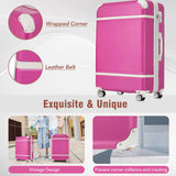 Hardshell Luggage Sets 4 Pieces 20"24"28" Luggages and Cosmetic Case Spinner Suitcase with TSA N732P170218H