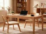 Solid Wood Desk with Drawers, Standing Desk with Smooth Edges, Home Office Desk for Small Spaces, 94318525