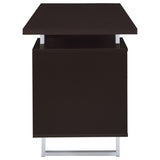 Cappuccino 2-drawer Floating Top Office Desk B062P145425