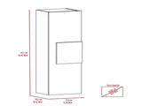 Light Oak and White 3-Shelf Rectangle Medicine Cabinet B06280314
