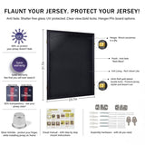 ZNTS Shirt Display Frame With UV Resistant Acrylic and Hanger, Wall Mounted Baseball Basketball Football 61708878