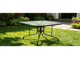 Square Patio Dining Table 35-Inch with Tempered Glass Top and Umbrella Hole, Outdoor 58492047