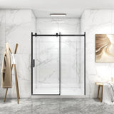 56"-60"W x 70"H Frameless Shower Door, Sliding Shower Door, with Premium 5/16" Thick Tempered W2011P197887