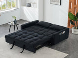 Modern velvet sofa, sofa pull-out bed, small love seat casual sofa with back, with pillow, pockets, 49433073