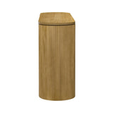 U_STYLE Curved Design Console Table with Unique Vertical Stripe Design ,Suitable for Living N711P205935N