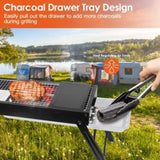 ZNTS Portable BBQ Griddle, Foldable Kabob Barbecue for Outdoor Hibachi BBQ Lamb Skewer Camping Barbecue 25882230