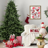 Artificial 7.5ft Green Christmas Tree with 2441 PE/PVC Mixed Branch Tips, memory wireiron wire, 17898319