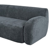 U_Style 81.5" Minimalist Compression Sofa, Curved Design, 3-Seater Casual Sofa for Living Rooms, N711P192002E