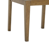 Darla Set of 2 Walnut Oak Dining Side Chairs with Light Gray Fabric B061P353761