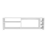 Suxta 63" Wide Tv Stand with Three Open Shelves and Three Bottle Cubbies, Cable Management, Bar Tv B070P254798