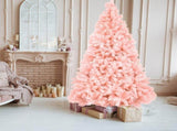 7ft 1400 Branch PVC Branch Iron Bracket Christmas Tree Pink 19380232