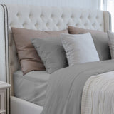Luxuriously Soft 100% Viscose Derived from Bamboo 3-Piece sheet Set , Oeko-TEX Certified, Twin B046126561