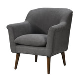 Shelby 31.5" Gray Woven Fabric Oversized Armchair B061128590