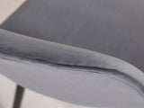 Lassan Contemporary Fabric Dining Chairs, Set of 4, Gray T2574P164529