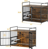 Dog Crate Furniture-Style Cages for Large Dogs Indoor Heavy Duty Super Sturdy 41" T3210P294077