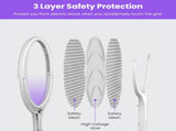 3 In 1 Electric Bug Zapper Racket 90Rotating Bug Zapper Wand Indoor Outdoor Handheld Mosquito 36998449