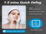 32" x 24" LED Bathroom Mirror Bright Backlight, 5 Mins Defog, Full HD Reflected Wall Mounted ,3 91138197